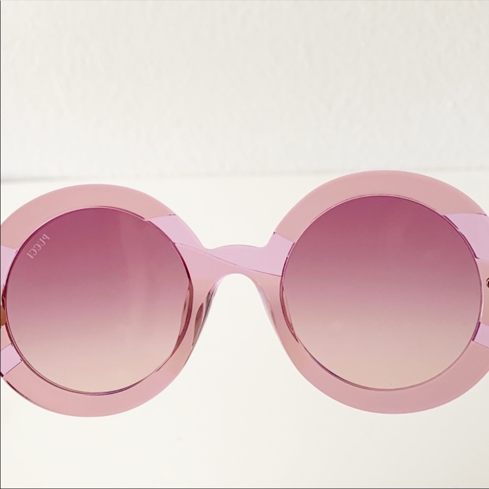 Emilio Pucci Pink Round Oversized Sunglasses - Picture 13 of 14